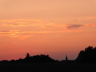 Abenddämmerung über Aachen-Walheim