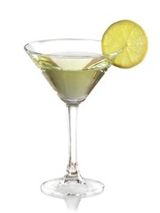 Martini Drink With Lemon Decor