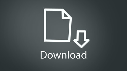 Mix line icon for document download