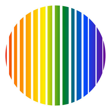 Colorful abstract circle gay pride rainbow