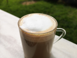 strong and delicious morning coffee