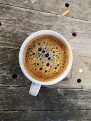 strong and delicious morning coffee