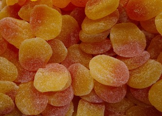 dried fruits on white background