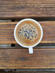 strong and delicious morning coffee