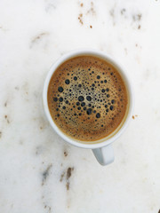 strong and delicious morning coffee