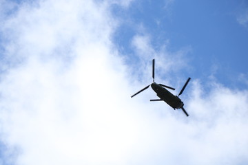 flying in the sky