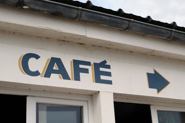 Obraz premium Enseigne de café