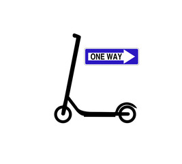 E-Scooter Einbahnstraße