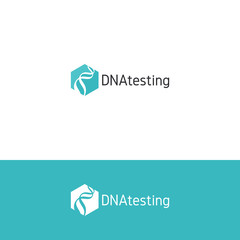 DNA spiral logo template