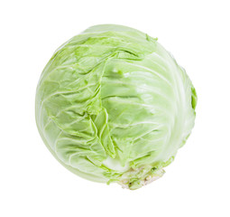 fresh white cabbage isolated on white