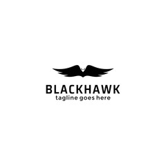 Eagle logo vector design, falcon logotype template, hawk illustration