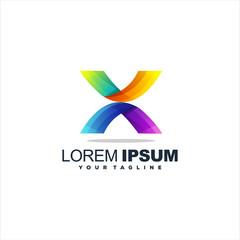 awesome letter x logo design