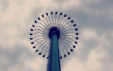 windmill against blue sky