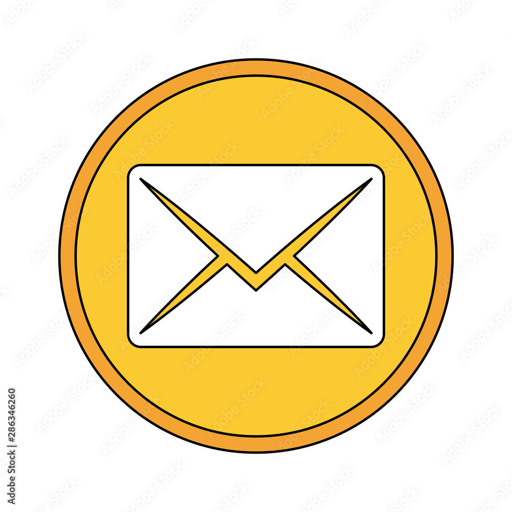 Poster envelope message vector design