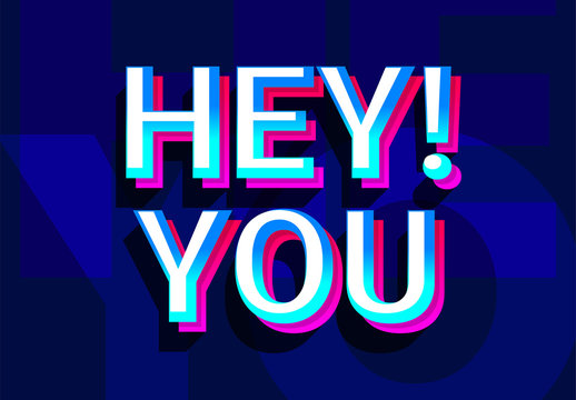 Double Layered Text Effect