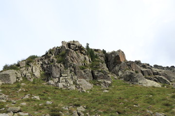 rocks in the mountains