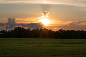 Sunset in Burlington
