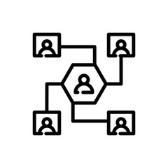 network line vector icon
