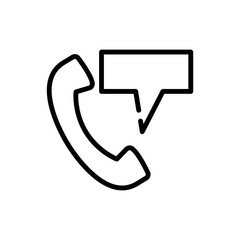 support line vector icon