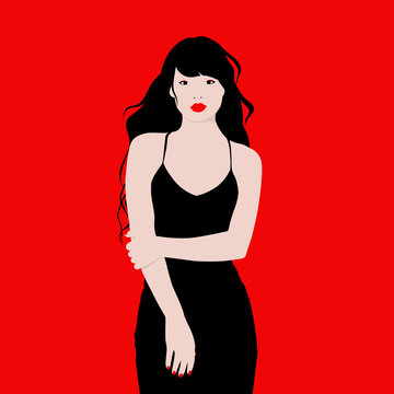 Woman In Little Black Dress