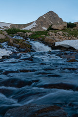 Waterfall in Colorado Mountains