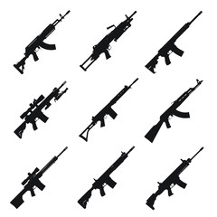 Firearms Silhouettes Pack