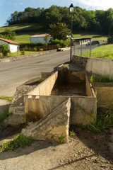 Lavoir à Jaxu dans le département des Pyrénées Atlantique