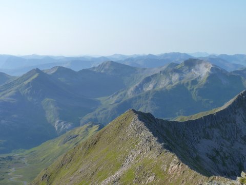 Carn Mor Dearg arete and the Ring of Steall, Scotland