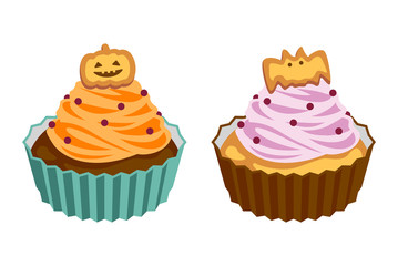 ハロウィン　カップケーキ