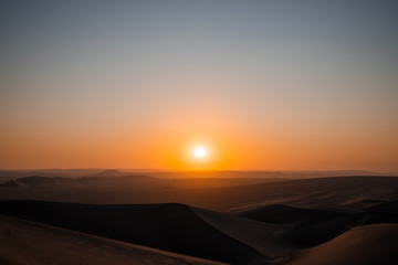 Naklejka na ściany i meble Sunset at the desert 2