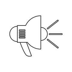 Isolated megaphone vector design