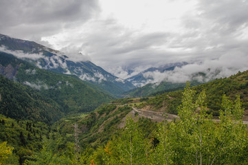 Fototapeta na wymiar Mountain view in Georgia