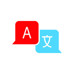 language translation icon. vector illustration