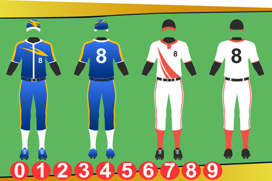 Baseball Jersey Design Illustration