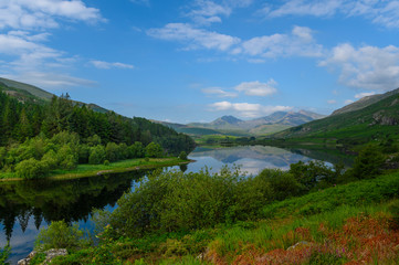 Fototapeta na wymiar Snowdonia National Park in North
