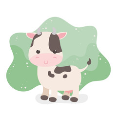 cute cow animal farm character