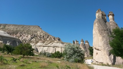 Fototapeta na wymiar Cappadocia - the historical name of the area in the east of Asia Minor in the territory of modern Turkey