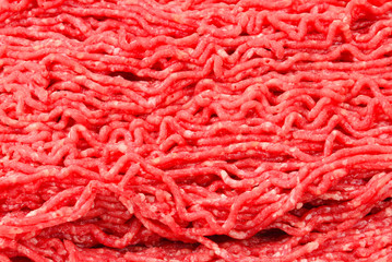 Chopped meat  isolated on white background.