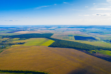 landscape at the confluence of the Volga and Kama rivers