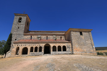 Church of Our Lady of the Assumption in Tamajón, Guadalajara (Spain) Romanesque temple with...