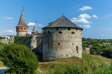 Fototapeta na wymiar fortress in Kamenetz