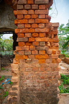 Bangladesh – March 6, 2019: Nakipur Zamindar Bari(House)at Nakipur village in Shyamnagar upazila, Satkhira, Bangladesh.