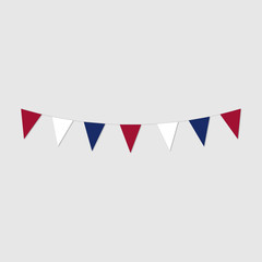Obraz premium Party Background with Flags Vector Illustration. EPS10