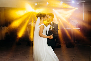 The first dance of the newlyweds