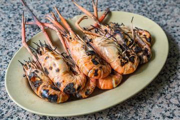 burnt shrimp_Thai food