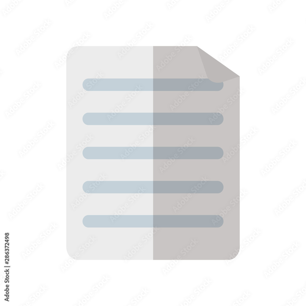 Poster isolated document vector design