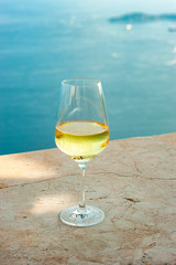 Aperitivo blue sea summer sky