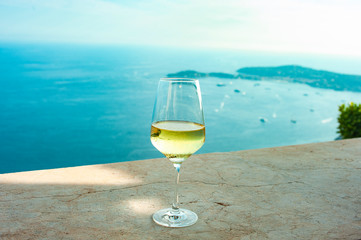 Aperitivo blue sea summer sky