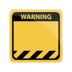 Warning sign, vector illustration