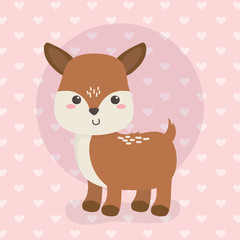 cute fawn animal farm character